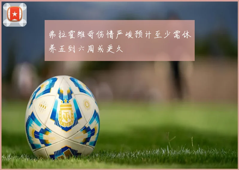 弗拉霍维奇伤情严峻预计至少需休养五到六周或更久